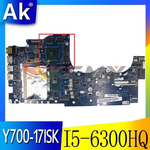 Akemy BY511 NM-A541 Is Suitable For Lenovo Y700-17 Y700-17ISK Notebook Motherboard CPU I5 6300HQ GTX960M DDR4 100% Test Work