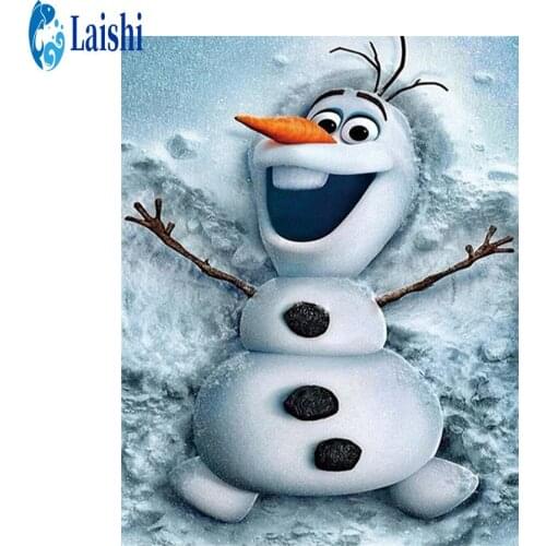 Diamond Mosaic 5D Diy Diamond Painting Cute cartoon snow baby Full Drill Round Diamond Embroidery Cross Stitch Home Decor A