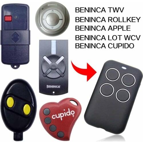 BENINCA TWV APPLE CUPIDO ROLLKEY LOT WCV remote control gate remote control BENINCA garage door remote control 433MHz