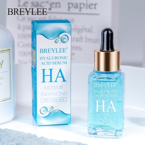 BREYLEE Hyaluronic Acid Serum Hydrating Absorbed Easily Repair Dry Moisturizing Anti Aging Facial Essence Skin Care 40ml