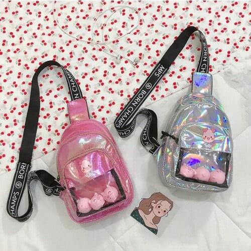 Kids Cute Mini Inclined Shoulder Bag Childrens School Bag Waist Bag Crossbody Handbag