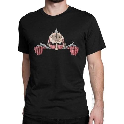 Casual Attack On Titan T Shirts For Men Round Neck Cotton T-Shirts Ackerman Anime Manga AOT Short Sleeve Tees Summer Clothes