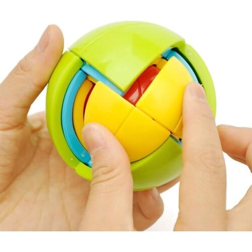 Puzzle Toy 3D Magic Intellect Maze Ball Brain Teaser Game Three-dimensional DIY Sphere children kids boys girls Educations IQ