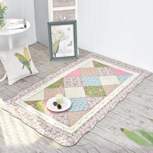 Cotton Carpet plaid Kids Gym Rug Play Game Mat Baby Crawling Blanket Outdoor Pad Room Anti-slip Yoga Floor Mats drop shipping