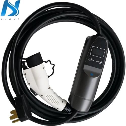Khons Level 2 40 Amp 9.6 KW Plug-in EV Charger Portable Electric Vehicle Charger for Home/Travel NEMA 14-50 Plug
