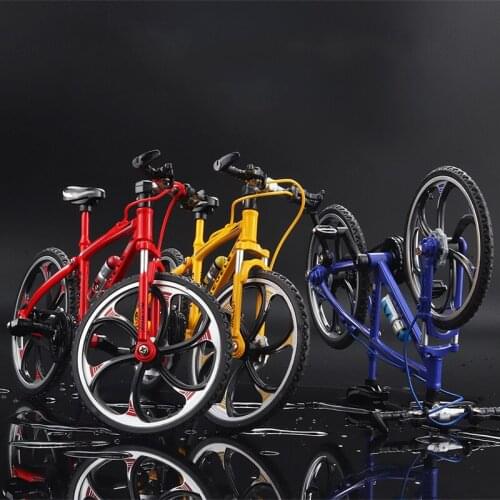 HOT 1:10 Alloy Bicycle Model Diecast Metal Finger Mountain bike Racing Toy Bend Road Simulation Collection Toys for children