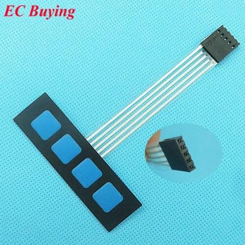 5 pcs 1*4 4 Key Matrix Membrane Switch Keypad Keyboard Control Panel SCM Extended Keyboard Super Slim for Arduino No Words DIY