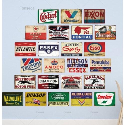 Metal Sign Plaque Metal Vintage Garage Tin Sign Metal Plate Retro Garage Decor Bar Pub Man Cave Decor