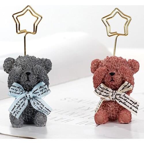 Cartoon Resin Animal Ornament Desktop Message Folder Card Note Animal Photo Clip