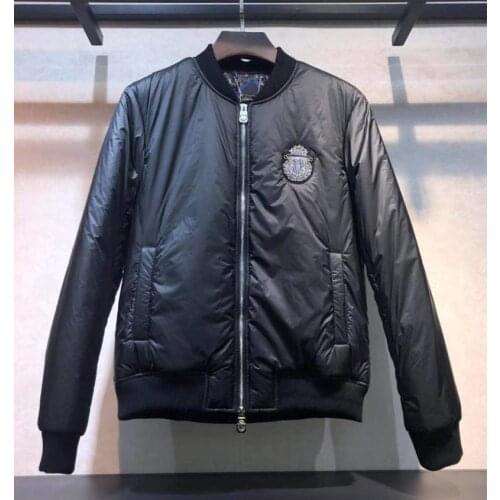 Billionaire Parkas jacket Hollofayber men 2021 winter new Thick fashion warm zipper British embroidery big size Comfortable