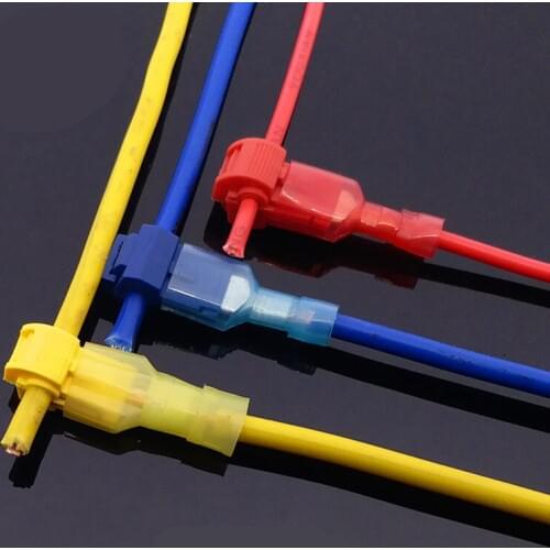 200pcs 100pairs combo Scotch Lock Quick Splice Wire Connectors Terminals Crimp Electrical Car Audio 22-10AWG Wire Set