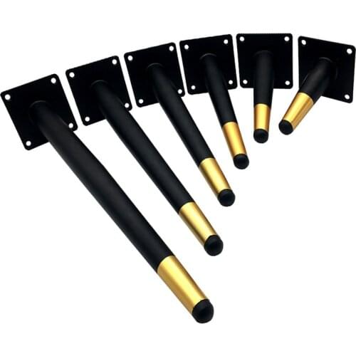 New 4Pcs Tapered Sofa Legs Metal Furniture Legs with Screws Fashion Tapered leg for Dining Table Chair Sofa Furniture