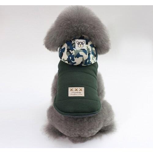 New Autumn Winter Dog Clothes For Small Dogs Boy Girl Teddy Fleece Vest Keep Warm Thick Wadded Jacket Puppy Outfit Pet Clothing
