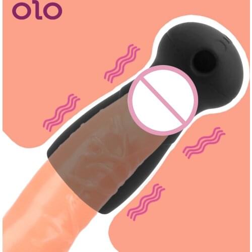 OLO 10 Speeds Sex Toys for Men Delay Lasting Trainer Glans Exerciser Male Masturbator Male Penis Vibrator Penis Massager