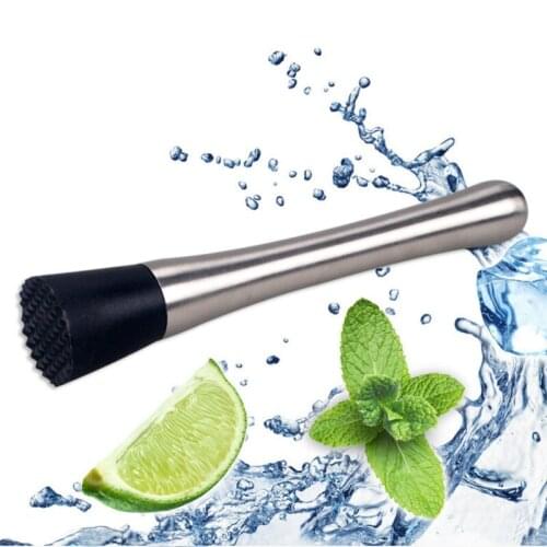 Stainless Steel Cocktail Stick Plastic Popsicle Crushed Ice Tool Cocktail Accessories Pressed Mint Leaves For Catering And Bars