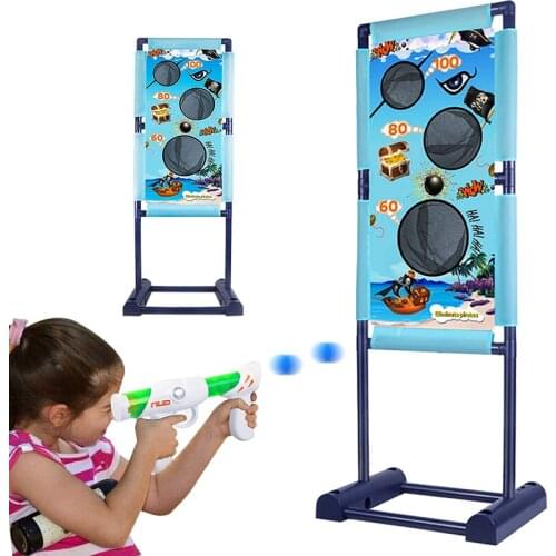 Outdoor Air Powered Gun Children Interactive Aerodynamic Darts EVA Soft Bullet Shoot Gun Desktop Indoor Shooting Game for boys