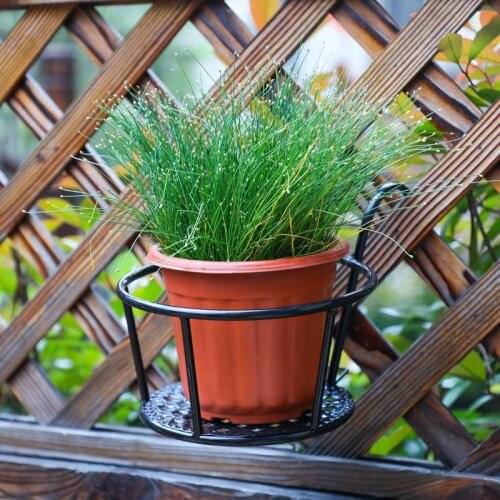 Versatile Lightweight Metal Plant Stand Plant Shelf Hanging Balcony Home Window Flower Basin Shelf Decor Type Rack Stand Ha X1M4