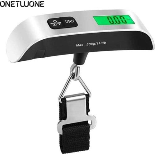 Portable Scale Digital LCD Display 110lb/50kg Electronic Luggage Hanging Suitcase Travel Weighs Baggage Bag Weight Balance Tool