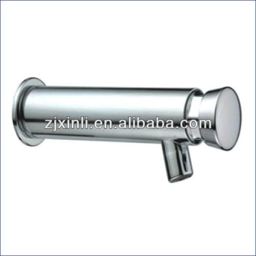 Luxury Wall Mounted 3 Models Self-closing Tap Brass Time Delay Water Tap Chrome Color Delay Faucet