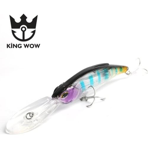 Fishing Lure Rattle Wobbler 140mm 15g Slow Floating Minnow Crankbait Bass Pike Bait Fishing Tackle Long Casting Hard Bait
