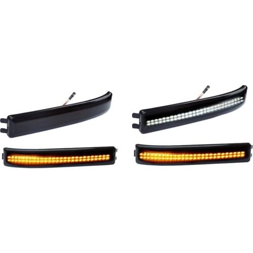 Side Mirror Turn Signal Lights Smoked Lens for Ford F150 and Raptor SVT 2009-2014 LED Mirror Marker Light