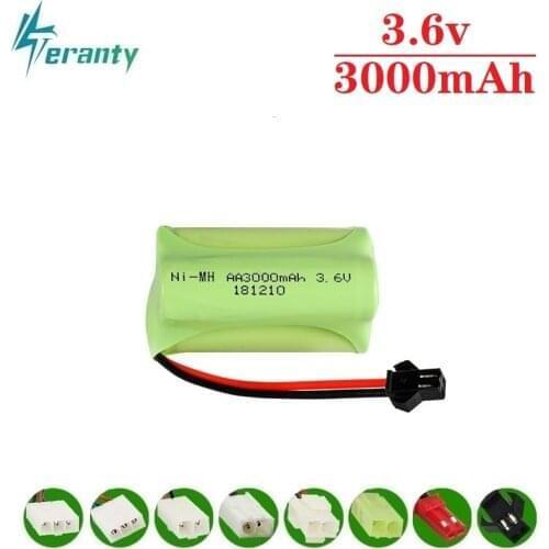 T Model ) 3.6v 3000mah NiMH Battery For Rc toys Car Tanks Trains Robot Boats rc Guns Ni-MH AA 2400mah 3.6v Rechargeable Battery