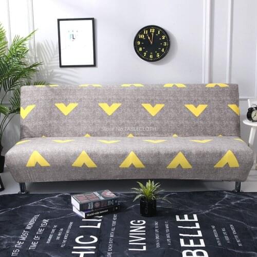 Universal Fold Armless Sofa Bed Cover Folding seat slipcover Modern stretch covers cheap Couch Protector Elastic Futon Cover