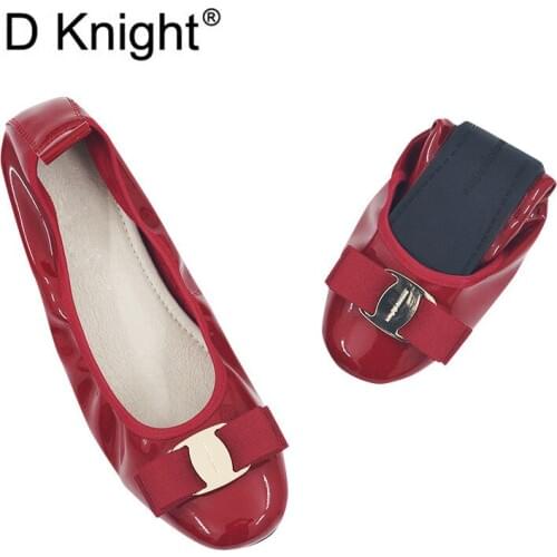 Brand New Women Flats Loafers Genuine Leather Comfortable Pregnant Women Shoes Metal Bowknot Soft Ballet Flats Female Sneakers