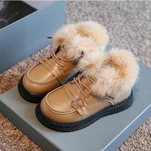 2019 Spring Children Casual Shoes Child Leather Sport Shoes Male Female Child Fashion Vintage Leather Martin Boots Baby Sneakers