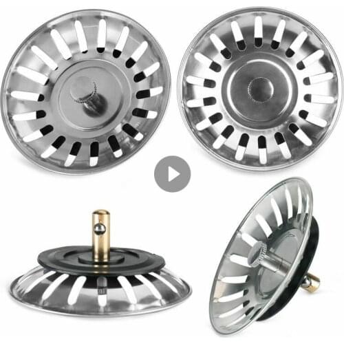 1PC Household Stainless Kitchen Drains Water Filter Plug Sink Accessories Tools Bathroom Sink Anti-clog Tools Hair Colanders