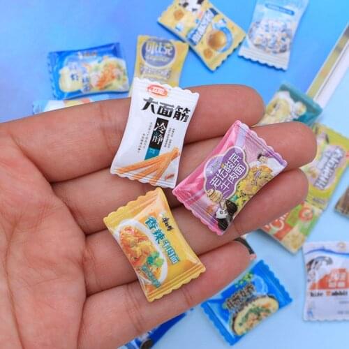 10pcs/20pcs Miniature Dollhosue 1/12 Scale Instant Noodles/Candy Pretend Food For For Blyth Bjd Doll Kitchen Accessories Toys