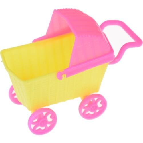 11*5*8cm Mini shopping cart Dolls For Kelly Dolls Children Baby Girl Choose Furniture Doll Kids Toy Dollhouse Accessories