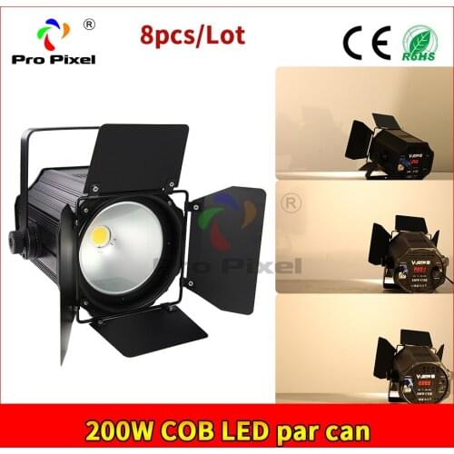 200W COB 8pcs 2CH LED Par WW for wdding light & Fashion show,dj light