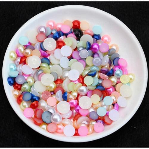 3mm 2000PCS Flat back Fake Pearls-Garment&Sewing Pearl Rhinestone-Scrapbooking Cards Making Pearls-Nail Art Pearls