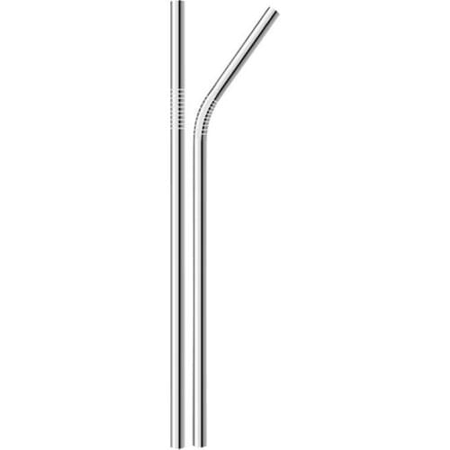 3 Pcs/set High Quality Straight and pipe bend Stainless Steel Straws Reusable Drinking Straw Milk Metal Straw With Brush