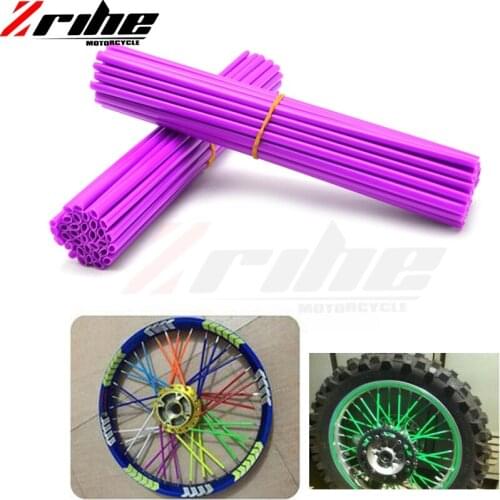 72Pcs Spoke Skins rims Motorcycle Motocross Dirt Bike Wheel RIM Spoke Covers Protect For All 65-500cc SX/SX-F/EX/EXC-F
