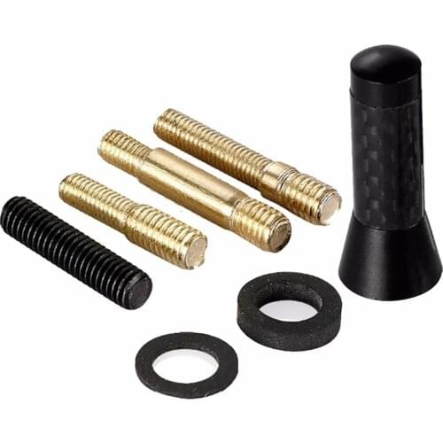 3.5cm Car Roof Antenna Enhanced Signal 1.4" Screw Metal Short Stubby Mast Antenna Car Radio Aerial Antenna Accessories