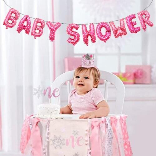 Baby Shower Balloon Banner Decorations Gender Reveal Party Supplies Boy Girl Baby Shower Birthday Party Decorations