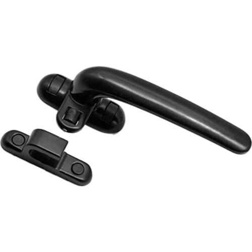 Door and Window Handle Lock Casement Window Lock Wheel Handle Black