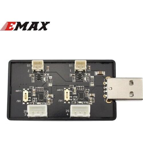Emax TinyhawkS Spare Part 2 Way 1-2S Lipo Battery Charger USB Port for RC Drone FPV Racing RC Models Spare Part DIY