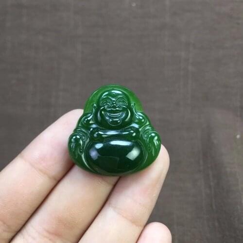 H22#Hetian Yubiyu duck egg blue smile mouth often open pendant, jade quality and moist