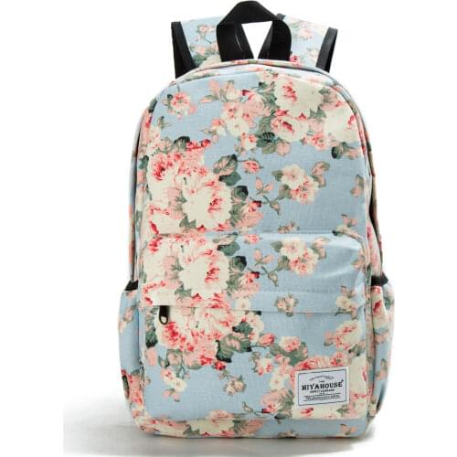 Rucksack High Quality Canvas Women Backpack Dropshipping School Backpacks for Teenager Girl Laptop Backpack School Bags