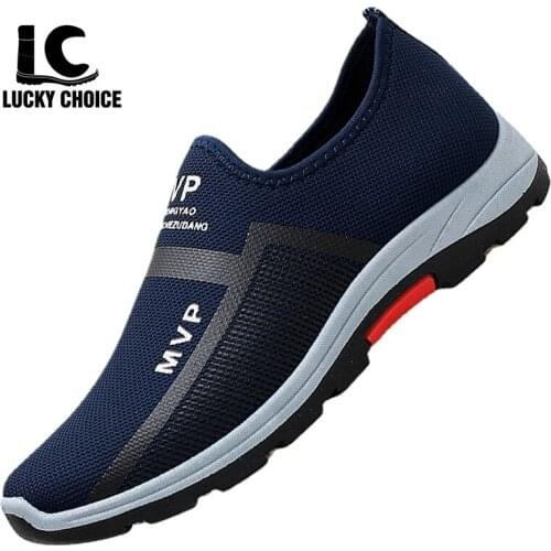 Summer Fashion Mesh Men Shoes Lightweight Sneakers Men Fashion Casual Walking Shoes Breathable Slip Men Loafer Zapatillas Hombre