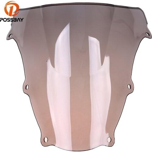 POSSBAY Motorcycle Windshield Windscreen MTB for Suzuki SV650 SV1000 2003-2009 Scooter Winscreeen Double Bubble Wind Deflectors