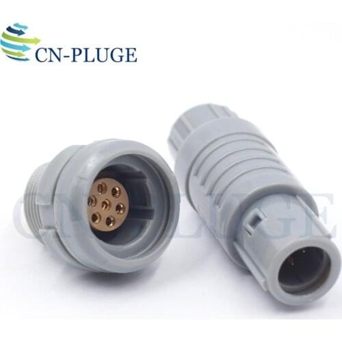 M17 CAB/CLB 7 pin Medical Electronic Circular Socket Connector Plastic Wire Connector Plug & Socket