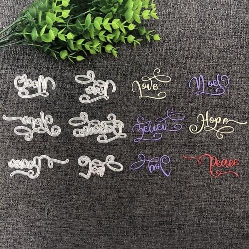 Bunnymoon Letters Metal Cutting Dies Stencils for DIY Scrapbooking/photo Album stamps Decorative Embossing DIY Paper Card