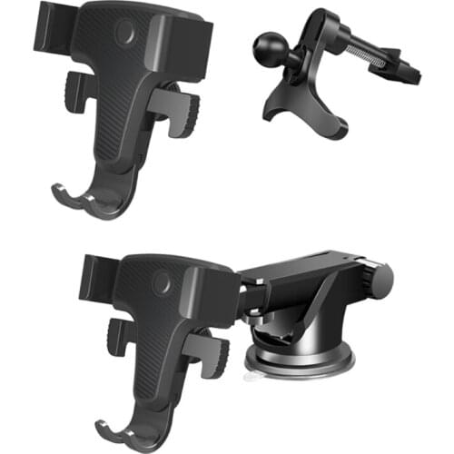 Smartphone Mount Multi-function Car Cell Phone Holder Lossless Installation for Auto Air Vent / Windshield