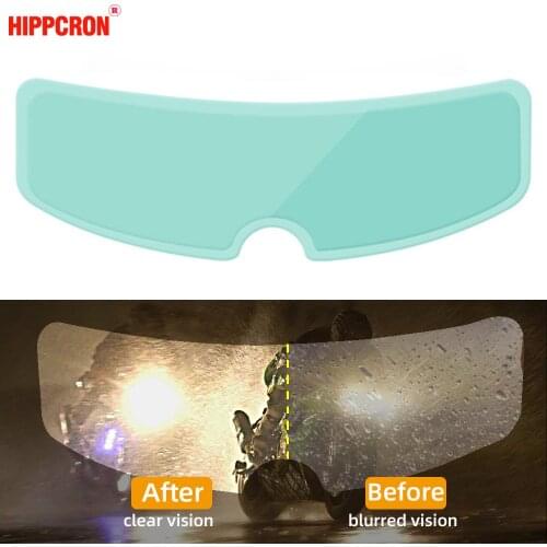 Hippcron Motorcycle Helmet Optional Clear Rainproof Film Anti Rain Clear Anti-Fog Patch Screen for Universal Helmets