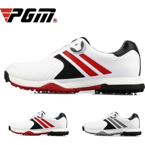 PGM golf shoes mens waterproof and antiskid outdoor sports shoes widened soft shoes