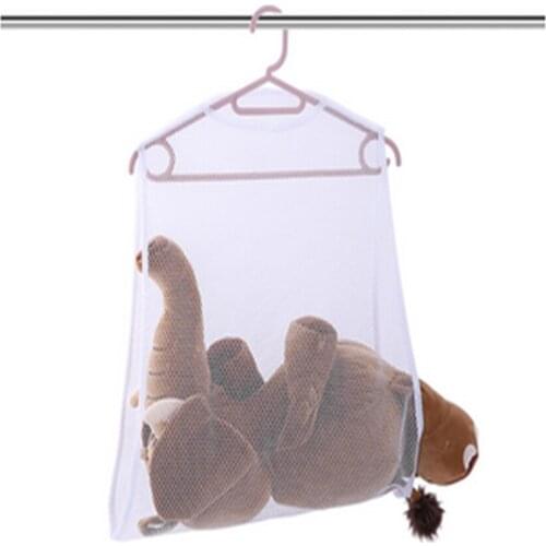 2PCS Pillow drying net, breathable net bag, balcony, windproof toy, drying rack, hanging clothes hanger